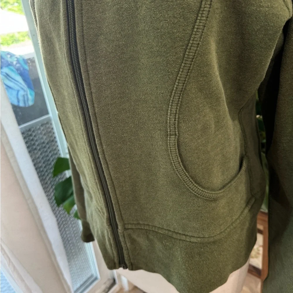 Lululemon Green Full Zip-Up Hoodie Scuba - Picture 3 of 6